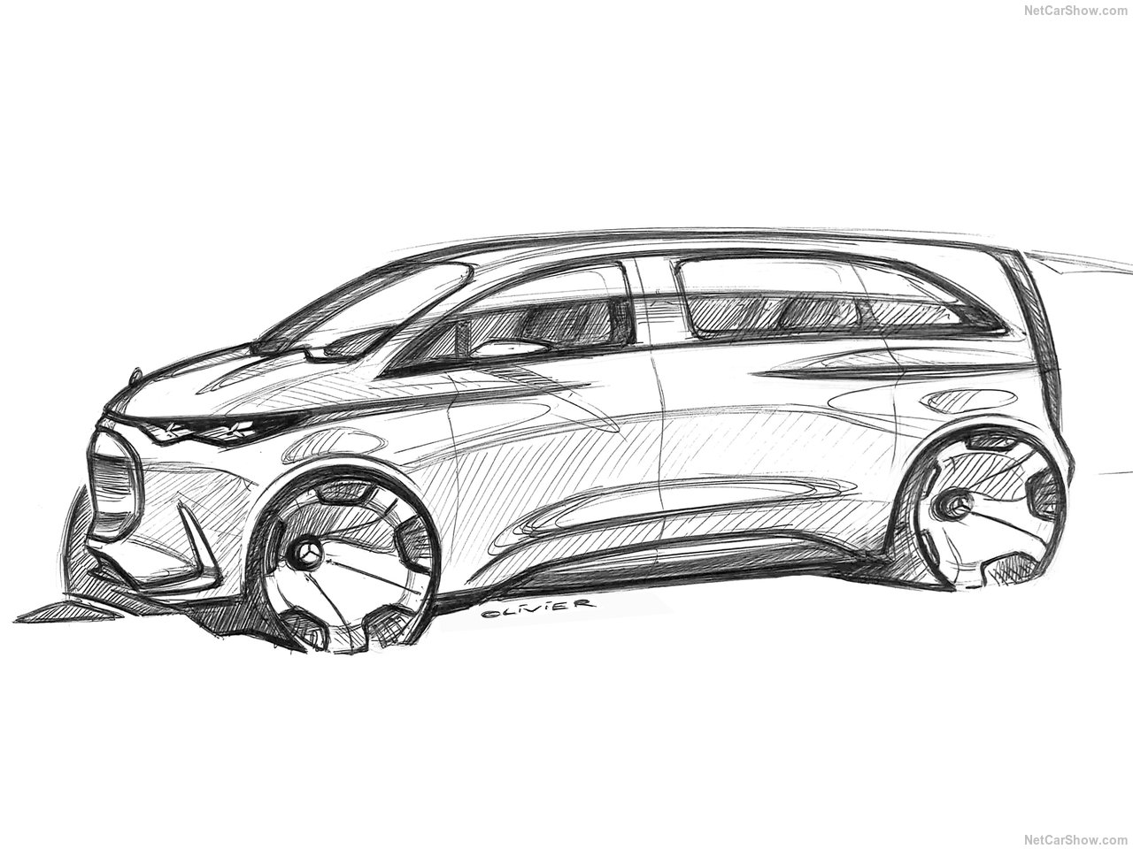 Mercedes-benz Vision V exterior sketch